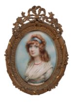 ENGLISH SCHOOL, 19TH CENTURY Portrait of a young noble woman