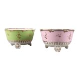 TWO H & R DANIEL C-SCROLL SLOP BOWLS