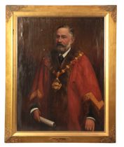 ENGLISH SCHOOL, 19TH CENTURY A portrait of Alderman Moses Duxbury J.P., Mayor of Darwen, 1891-92