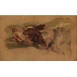 SIR EDWIN LANDSEER R.A. H.R.S.A (1802-1873) A study of a hound's head