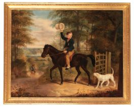 RAMSAY RICHARD REINAGLE (1775-1862) A young boy on his pony
