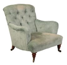 ATTRIBUTED TO HOWARD & SONS: A BRIDGEWATER ARMCHAIR