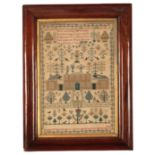 A VICTORIAN NEEDLEWORK SAMPLER