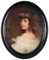 ARTHUR JOHN ELSLEY (1861-1952) A portrait of a young girl