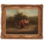 JOHN NICHOLAS RHODES (1809-1842) A woman leading a donkey