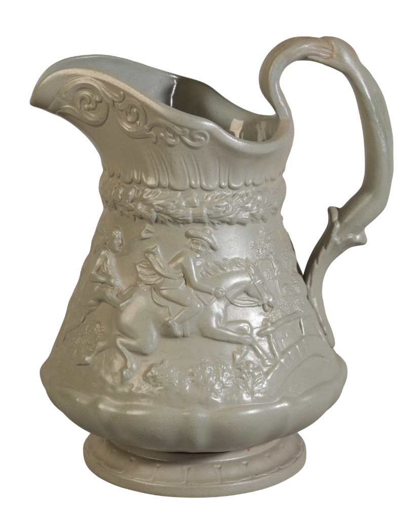 A W. RIDGWAY GREEN POTTERY 'TAM O' SHANTER' JUG - Image 5 of 7