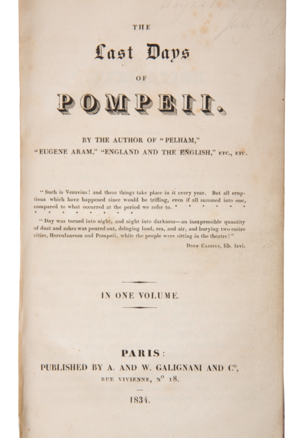 BULWER-LYTTON, EDWARD, 'THE LAST DAYS OF POMPEII' - Image 3 of 3