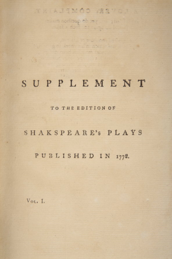 JOHNSON, SAMUEL AND STEVENS, GEORGE, 'THE PLAYS OF WILLIAM SHAKESPEARE' - Image 6 of 6