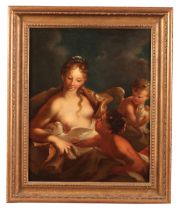 AFTER GIOVANNI ANTONIO PELLEGRINI (1675-1741) 'Venus, Cupid and a Faun'