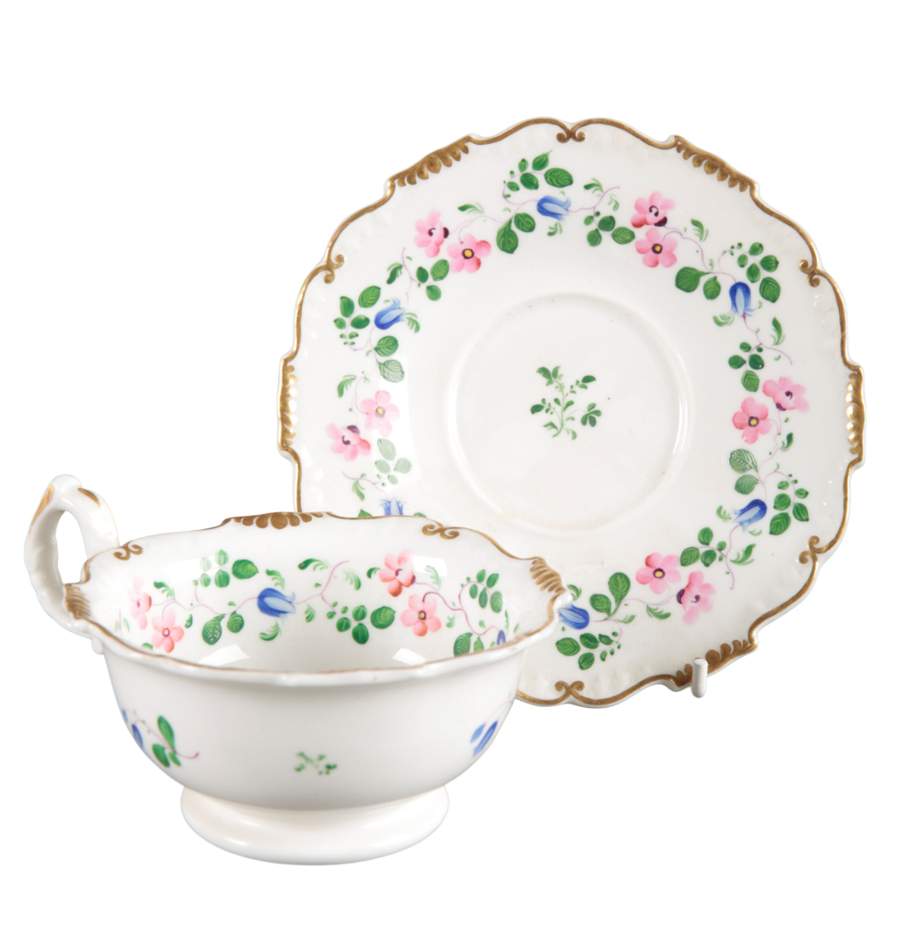 A GROUP OF FOUR H & R DANIEL TEACUPS AND SAUCERS - Image 5 of 6