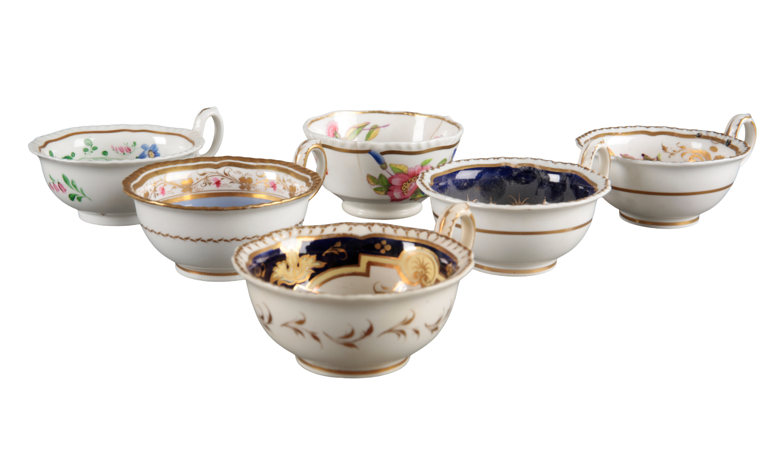 A LARGE COLLECTION OF H & R DANIEL FIRST GADROON AND SECOND GADROON SHAPE CUPS AND SAUCERS - Image 2 of 5