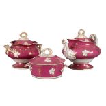 AN H & R DANIEL STANHOPE SHAPE PART TEA SERVICE