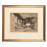 *SIR FRANK BRANGWYN (1867-1956) 'The Farmyard'