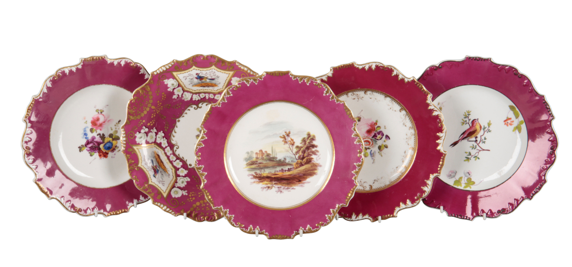 A COLLECTION OF H & R DANIEL SHREWSBURY SHAPE PLATES - Image 5 of 6