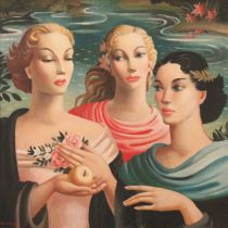 *KATHLEEN MURIEL SCALE (MURIEL HARDING-NEWMAN) (1913-2006) 'Three Graces'