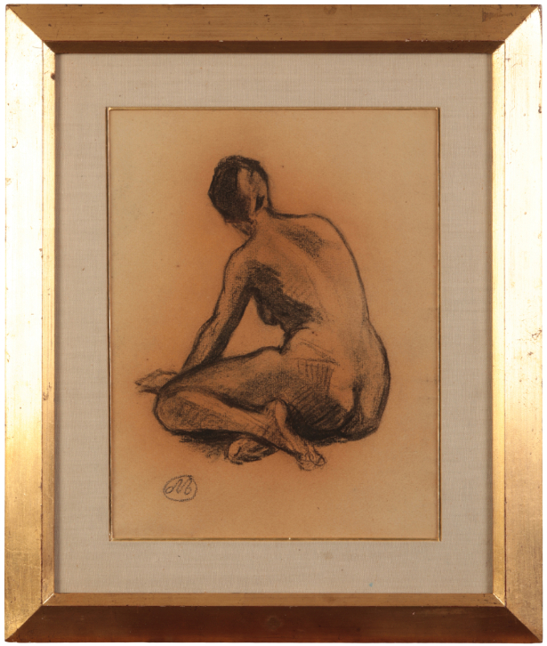 ARISTIDE MAILLOL (1861-1944) Nude female study from behind - Image 2 of 3