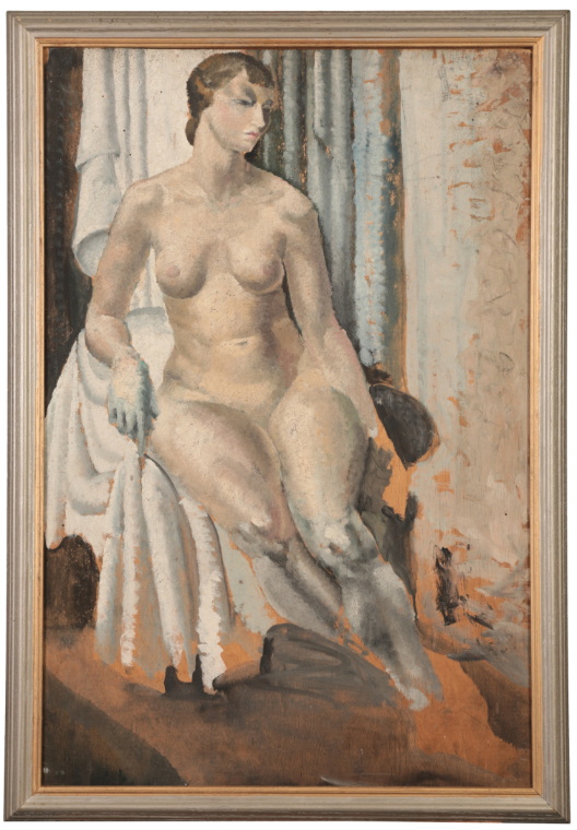 *KATHLEEN MURIEL SCALE (MURIEL HARDING-NEWMAN) (1913-2006) 'Unfinished life study' - Image 2 of 4