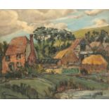 *STANLEY GRIMM (1891-1966) 'Sussex (Alciston) Farm'