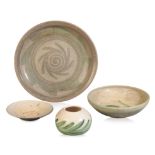 *AMY ELIZA KRAUSS (1876-1961): FOUR STUDIO POTTERY PIECES