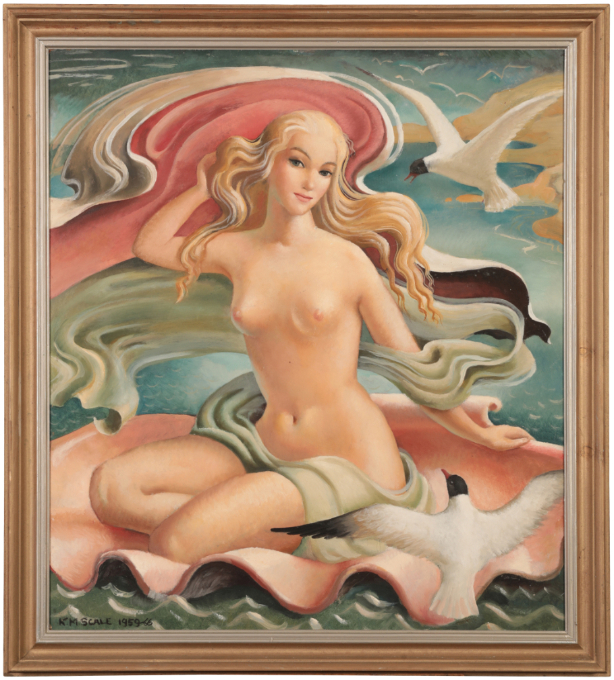 *KATHLEEN MURIEL SCALE (MURIEL HARDING-NEWMAN) (1913-2006) 'Venus in Shell (Sea Nymph)' - Image 2 of 5