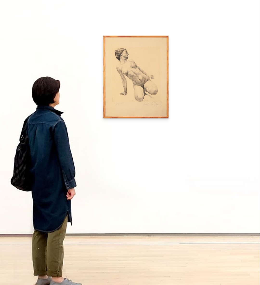 *ERICH WOLFSFELD (1884-1956) Crouching nude - Image 3 of 3
