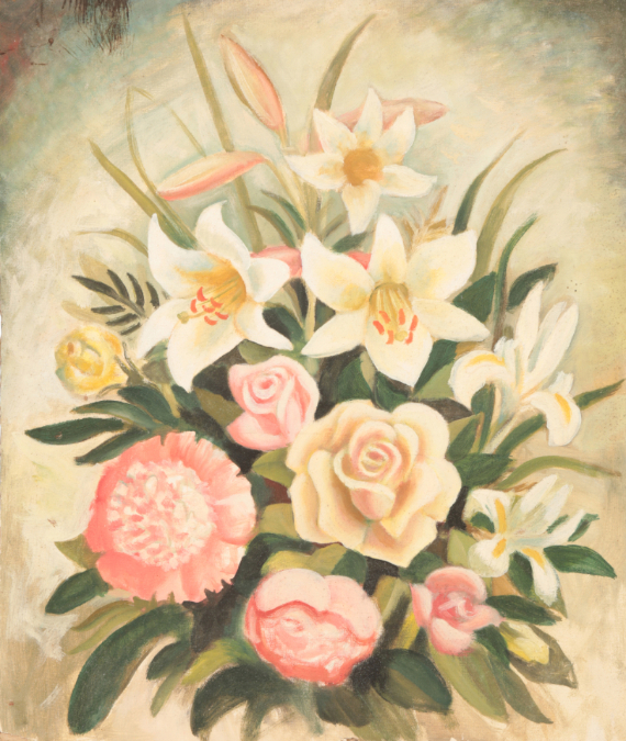 *KATHLEEN MURIEL SCALE (MURIEL HARDING-NEWMAN) (1913-2006) A still life study of flowers