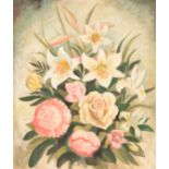 *KATHLEEN MURIEL SCALE (MURIEL HARDING-NEWMAN) (1913-2006) A still life study of flowers