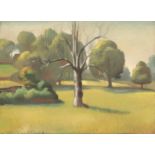 *KATHLEEN MURIEL SCALE (MURIEL HARDING-NEWMAN) (1913-2006) Landscape with trees