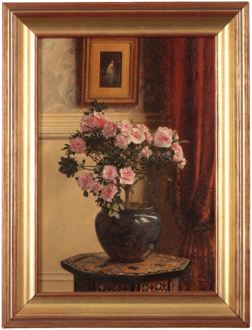 JESSICA HAYLLAR (1858-1940) Pink Roses - Image 2 of 3