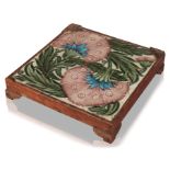 WILLIAM DE MORGAN (1839-1917): A 'DOUBLE CARNATION' TILE