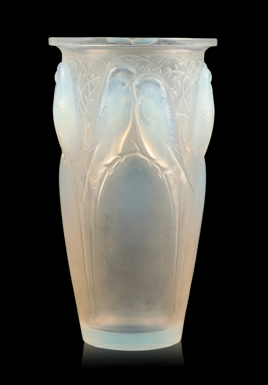 LALIQUE: A 'CEYLAN' VASE