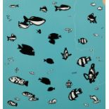 *JULIAN OPIE (b. 1958) 'We Swam Amongst The Fishes'