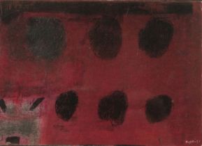 *ROGER CECIL (1942-2015) 'Abstract in red'