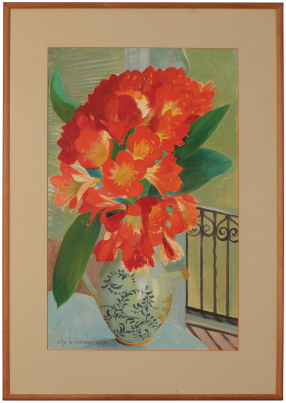 *OLGA LEHMANN (1912-2001) 'Clivias' - Image 2 of 5