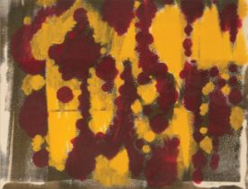 *WILLIAM GEAR (1915-1997) 'Red/Yellow Motif, July 1969'