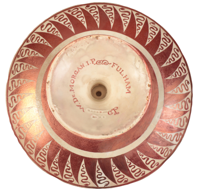 CHARLES PASSENGER FOR WILLIAM DE MORGAN (1839-1917): A LUSTRE TAZZA - Image 4 of 4