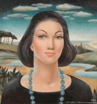 *KATHLEEN MURIEL SCALE (MURIEL HARDING-NEWMAN) (1913-2006) 'Blue Eyes'