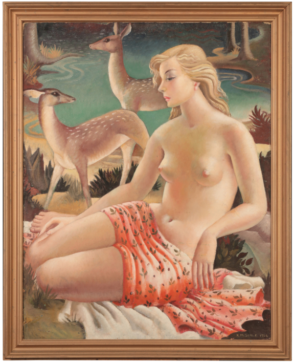 *KATHLEEN MURIEL SCALE (MURIEL HARDING-NEWMAN) (1913-2006) 'Woodland Nymph' - Image 2 of 4