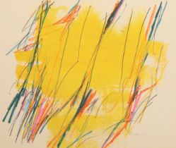 *WILLIAM GEAR (1915-1997) 'Drawing on Yellow, May 1967'