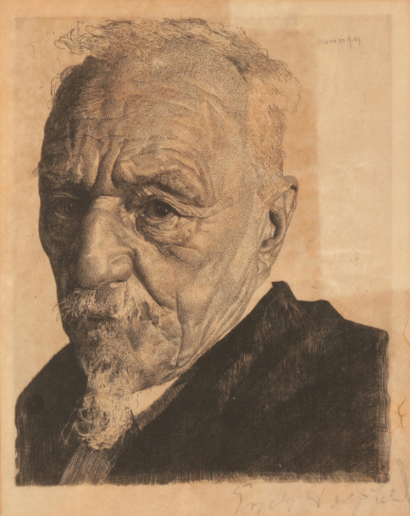 *ERICH WOLFSFELD (1884-1956) Head and shoulders portrait of a man