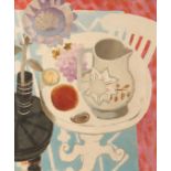 *MARY FEDDEN (1915-2012) 'Jug and grapes on a table'
