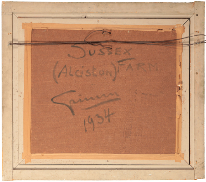 *STANLEY GRIMM (1891-1966) 'Sussex (Alciston) Farm' - Image 4 of 4