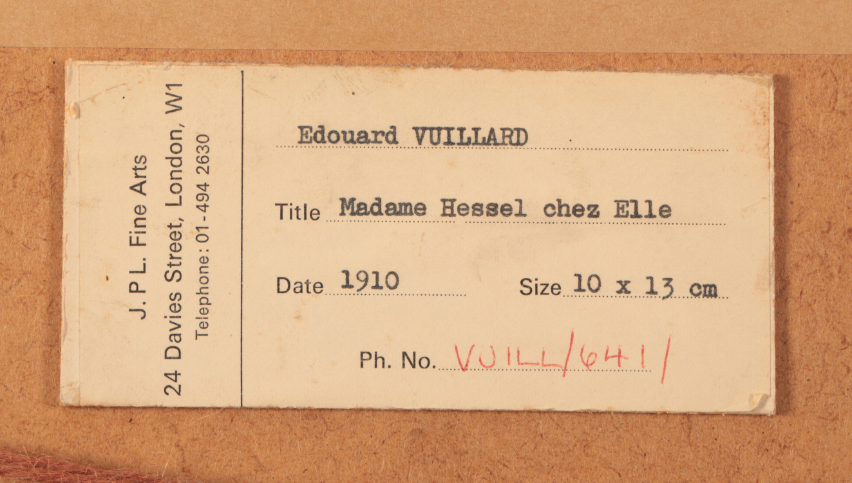 EDOUARD VUILLARD (1868-1940) 'Madame Hessel chez elle' - Image 4 of 5