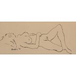 *HORACE ASCHER BRODZKY (1885-1969) Recumbent nude