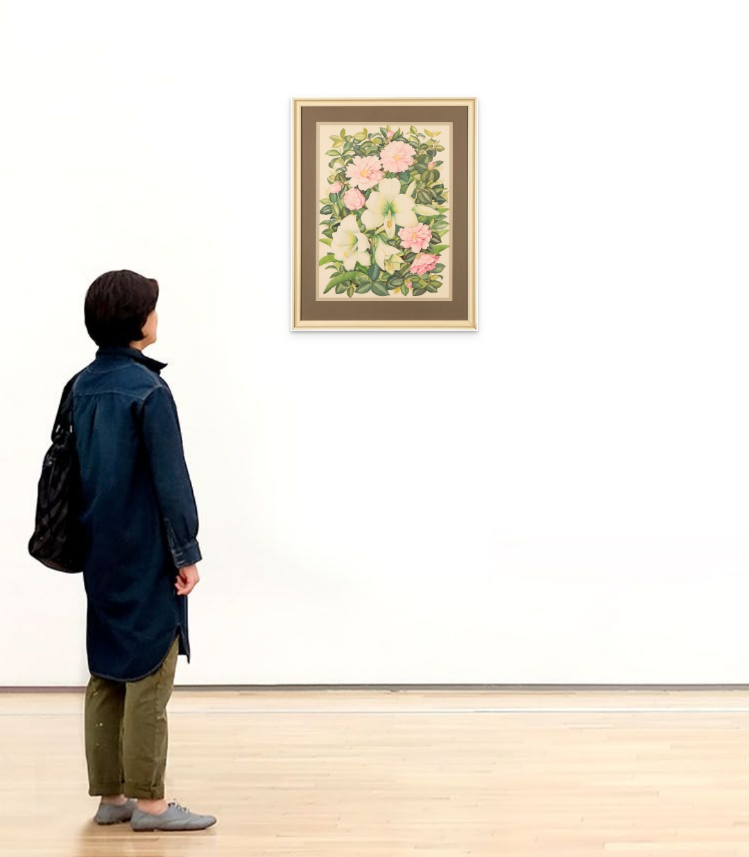 *KATHLEEN MURIEL SCALE (MURIEL HARDING-NEWMAN) (1913-2006) Pink camellia and white amaryllis' - Bild 4 aus 4