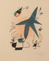 *JOAN MIRO (1893-1983) 'L'Astre Bleu'