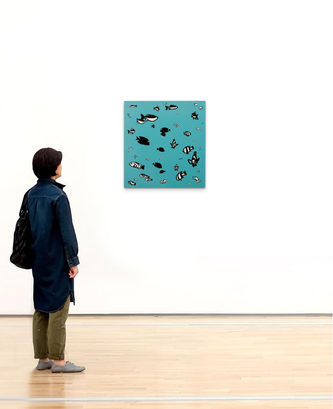 *JULIAN OPIE (b. 1958) 'We Swam Amongst The Fishes' - Image 3 of 5