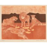 *JULIAN TREVELYAN (1910-1988) 'Lions'