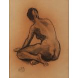 ARISTIDE MAILLOL (1861-1944) Nude female study from behind