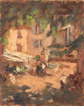 *WILLIAM DAVIES (b. 1928) 'Pernes-Les-Fontaines, Vaucluse'